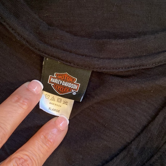 Harley-Davidson set of 2- V-Neck T-Shirts - - Picture 3 of 5